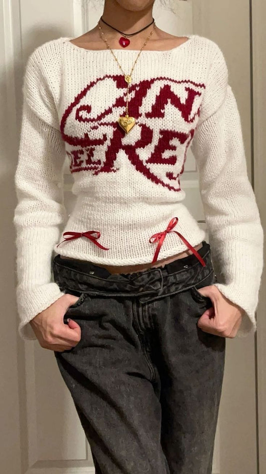 Red Artist Sweater