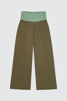 Forest Green Striped Pants
