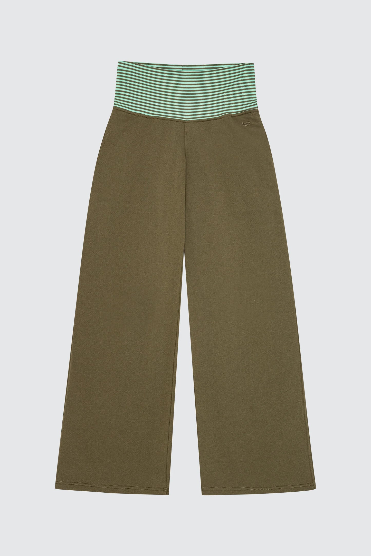 Forest Green Striped Pants