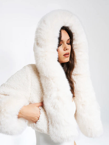 Lire White Faux Jacket